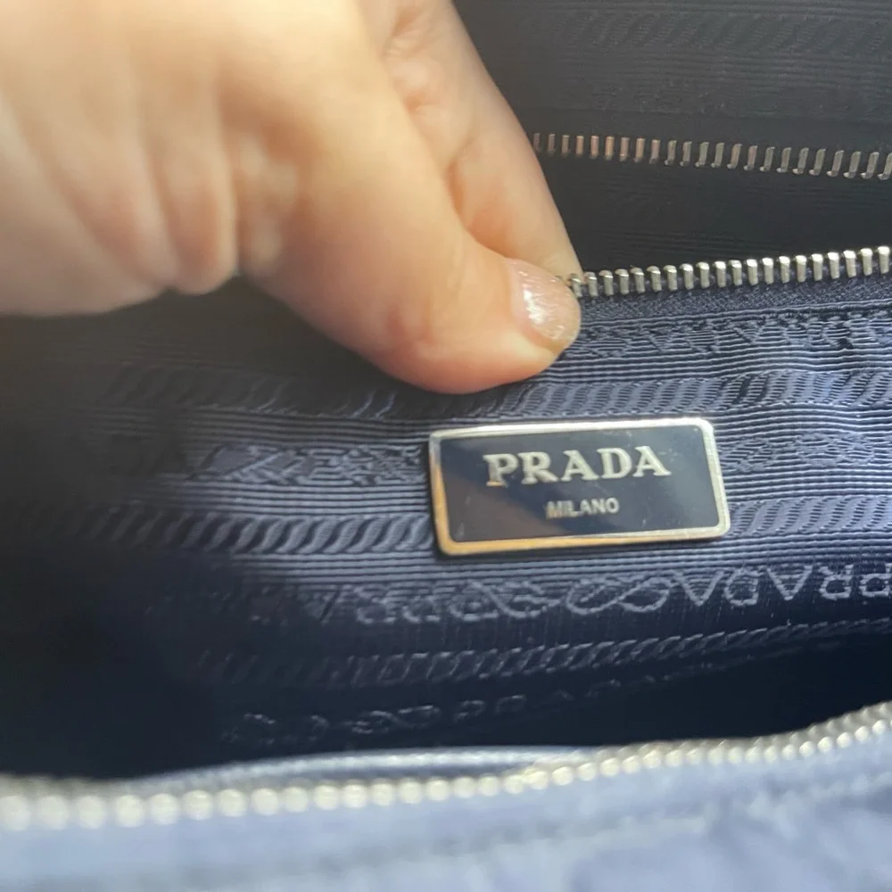 Authentic Prada Tessuto Bag - Navy Blue - Picture 9 of 16